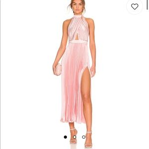 COPY - Renaissance Split Midi Dress in Light Pink - L’Idee